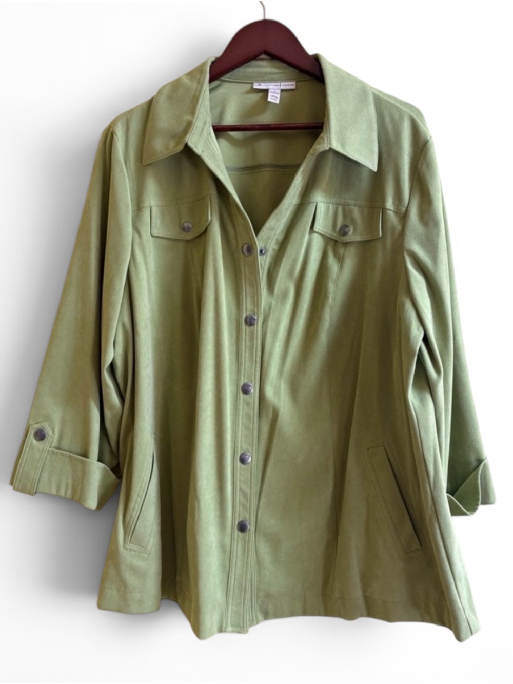 JM Collection Green Jacket  3X EUC